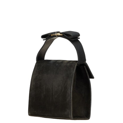 Salvatore Ferragamo Vara Ribbon Handbag/Shoulder Bag 2Way Bc213104 Brown Nubuck Leather