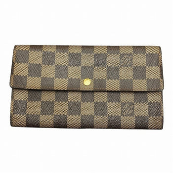 Louis Vuitton Damier Pochette Porto Monnaie Credit N61725 Long Wallet