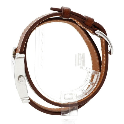 Herms H Watch Double Tour Hh1.210 White Dial