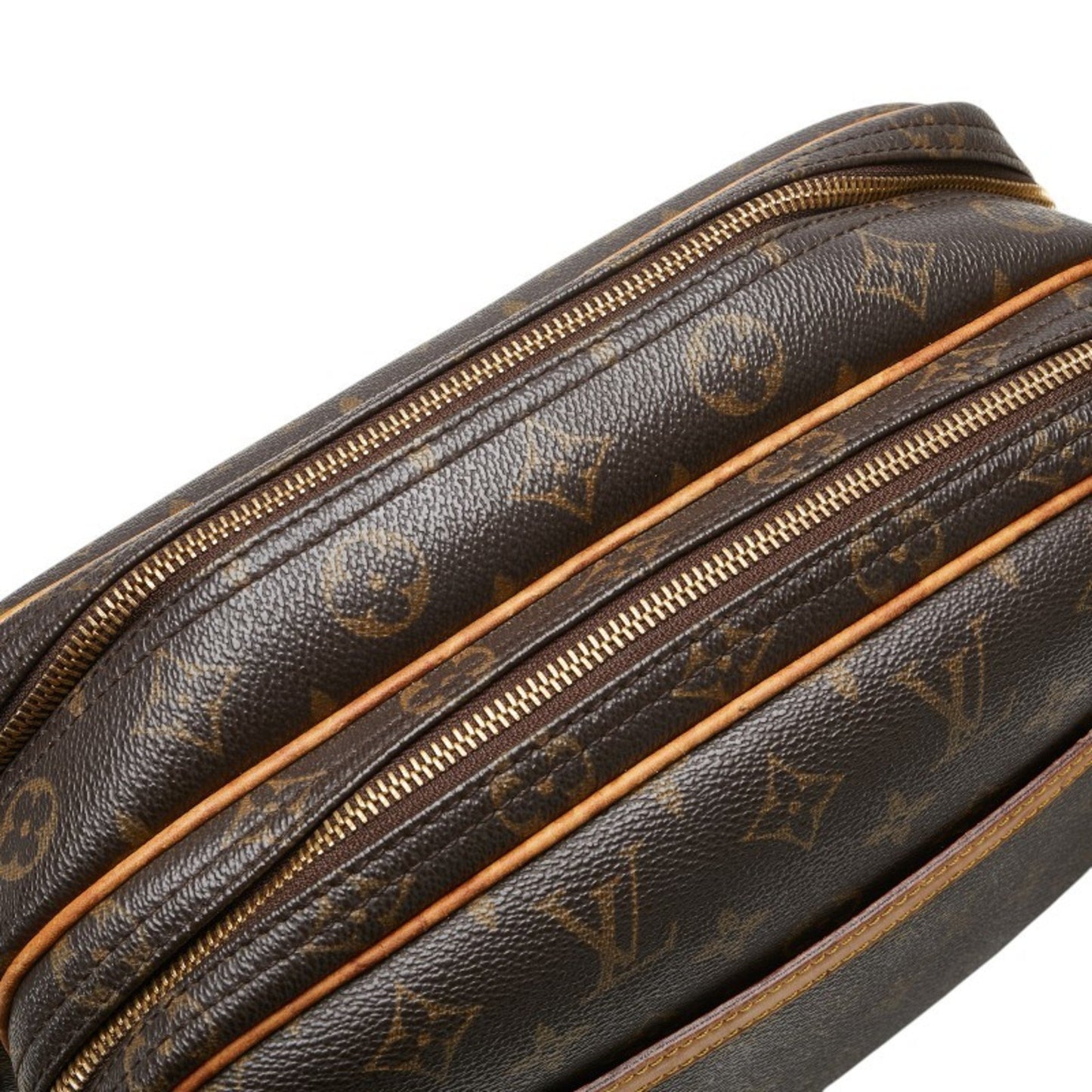 Louis Vuitton Monogram Reporter Pm Crossbody Shoulder Bag M45254 Brown Leather