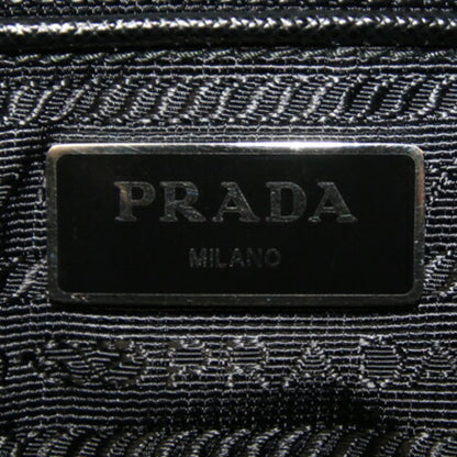 Prada Shoulder Bag Black Nylon Leather Crossbody