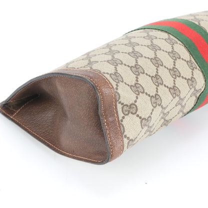 Coated Canvas - Gucci Clutch Bag - Pouch Leather