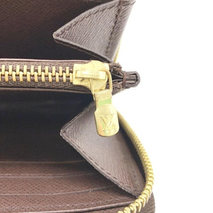 Louis Vuitton Round Zipper Damier Zippy Wallet N41661 Louis Vuitton Brown Long Lv
