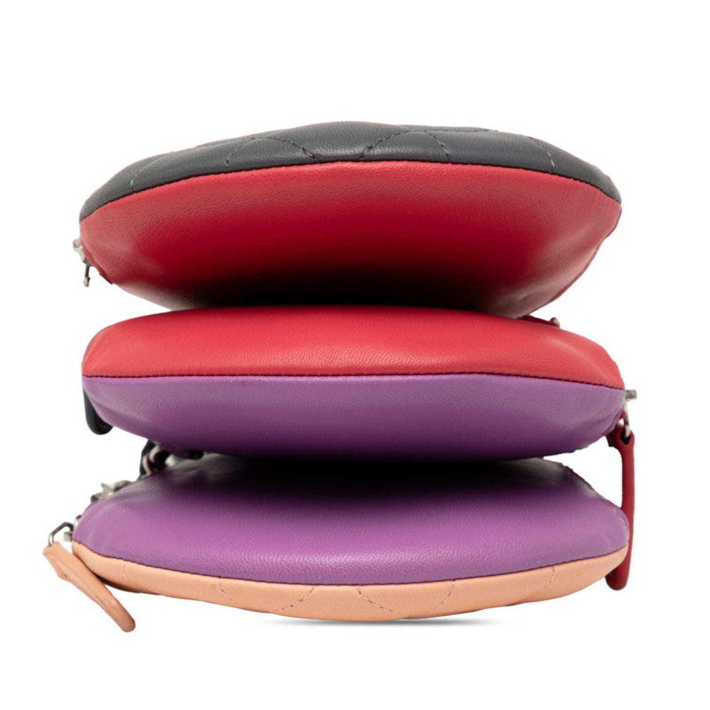 Chanel Matelasse Coco Mark Chain Shoulder Bag In Gray