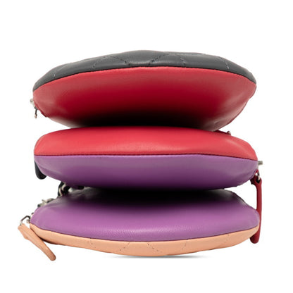 Chanel Matelasse Coco Mark Chain Shoulder Bag In Gray