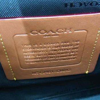 Coach League Shoulder Bag Cu042 Black Leather