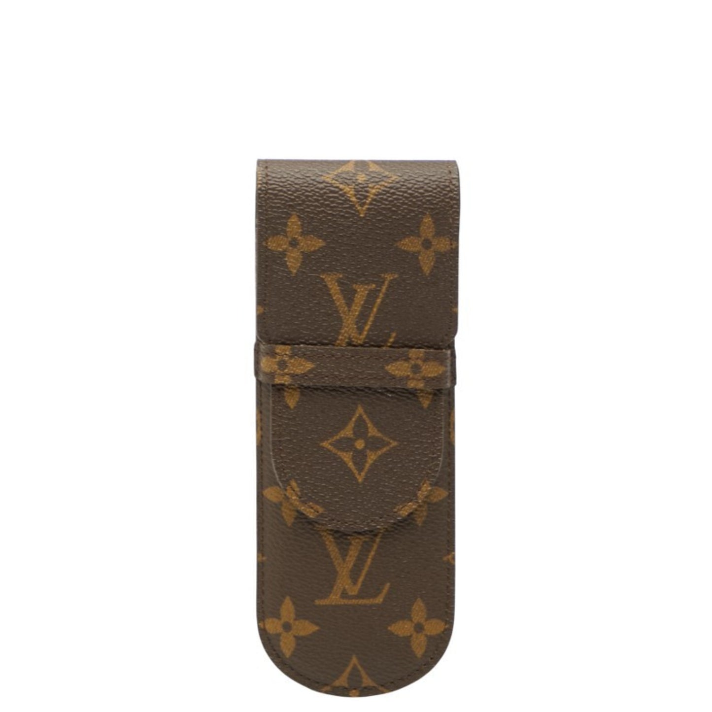 Louis Vuitton Monogram Etui Stylo Pencil Case M62990 Brown Leather