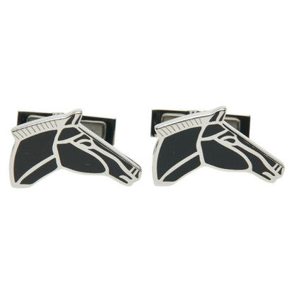 Hermes Herms Jolly Jumper Cufflinks In Silver