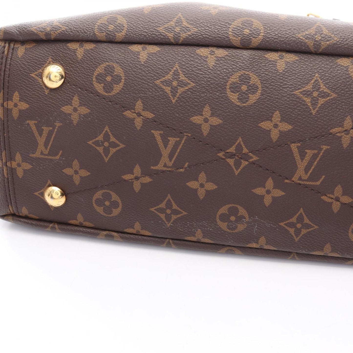 Louis Vuitton Pallas Handbag In Coated Canvas And Leather With Monogram Detailing