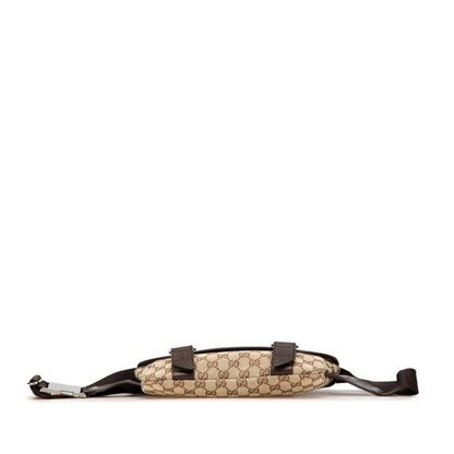 Gucci Gg Canvas Waist Bag/Body Bag 145851 Beige/Brown Canvas/Leather