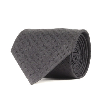 Louis Vuitton Louis Vuitton Micro Monogram Silk Cravate Tie M78763 Black