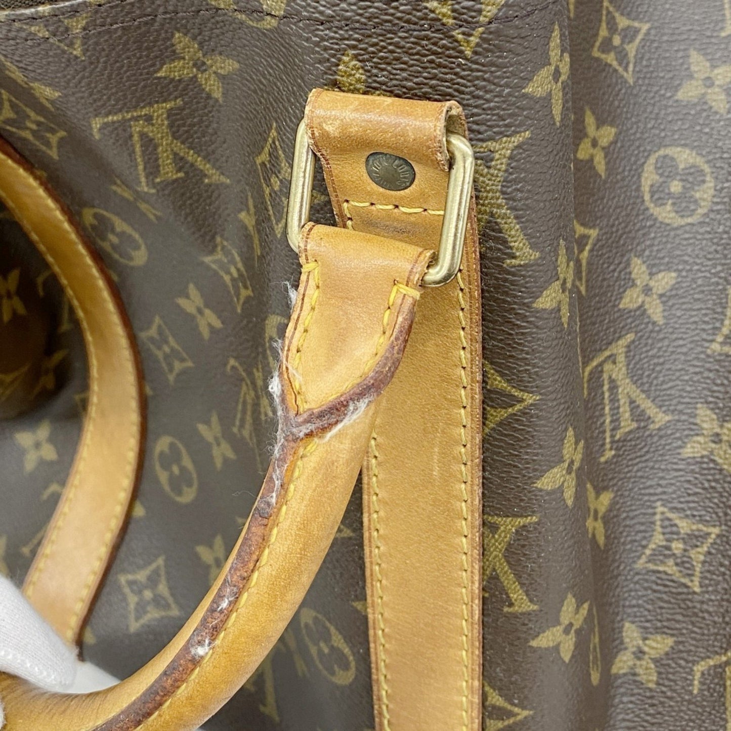 Louis Vuitton Monogram Keepall 55 Boston Bag M41424 Brown