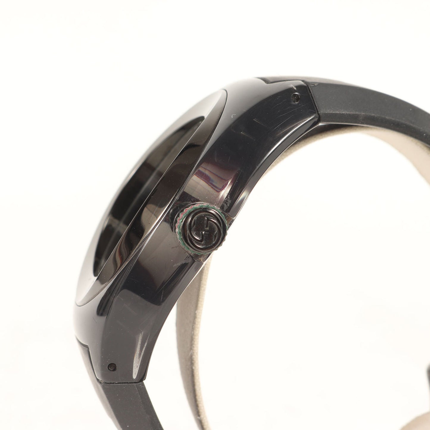 Gucci Gucci Skeleton Analog (Sync) Sherry Line Rubber Belt Black