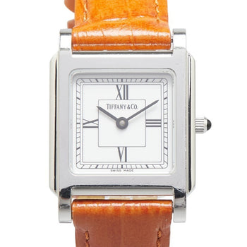 Tiffany Classic Strap (Non-Original) Quartz Watch With White Dial