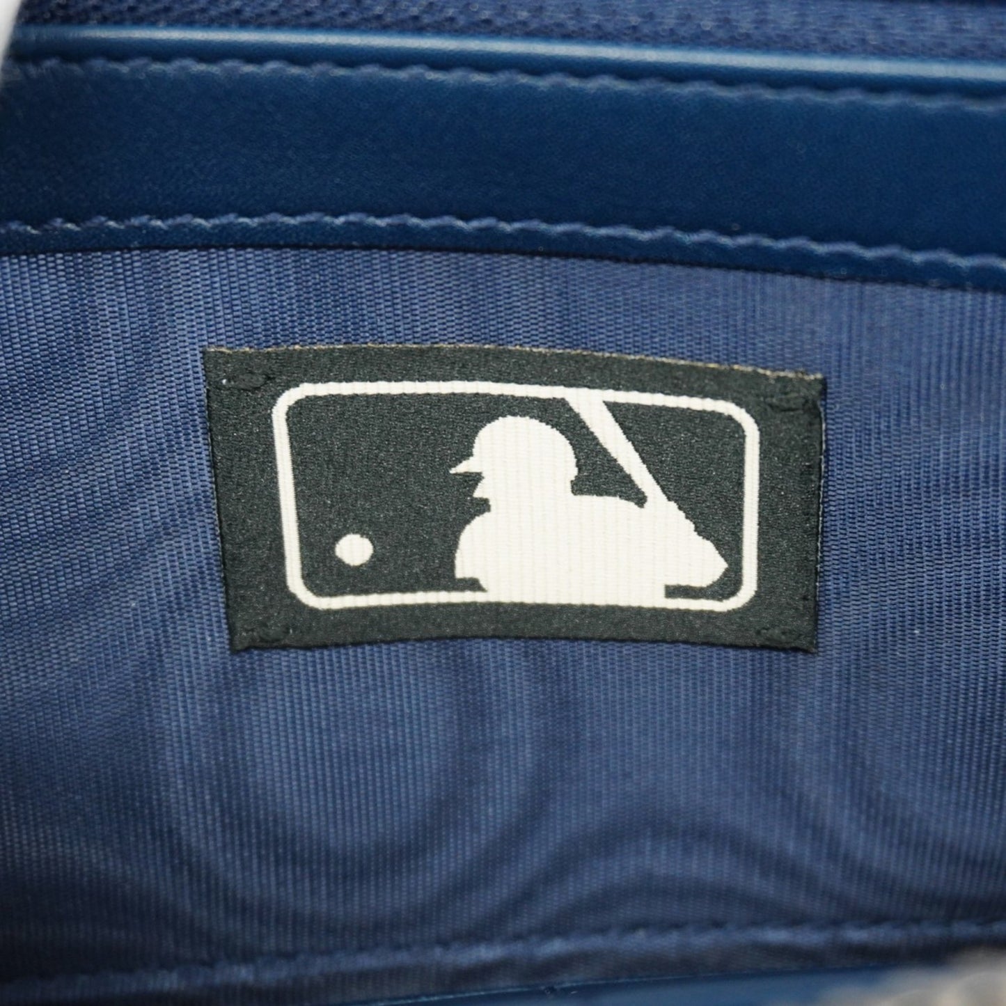 Gucci Long Wallet Guccissima New York Yankees 547791 Leather Navy