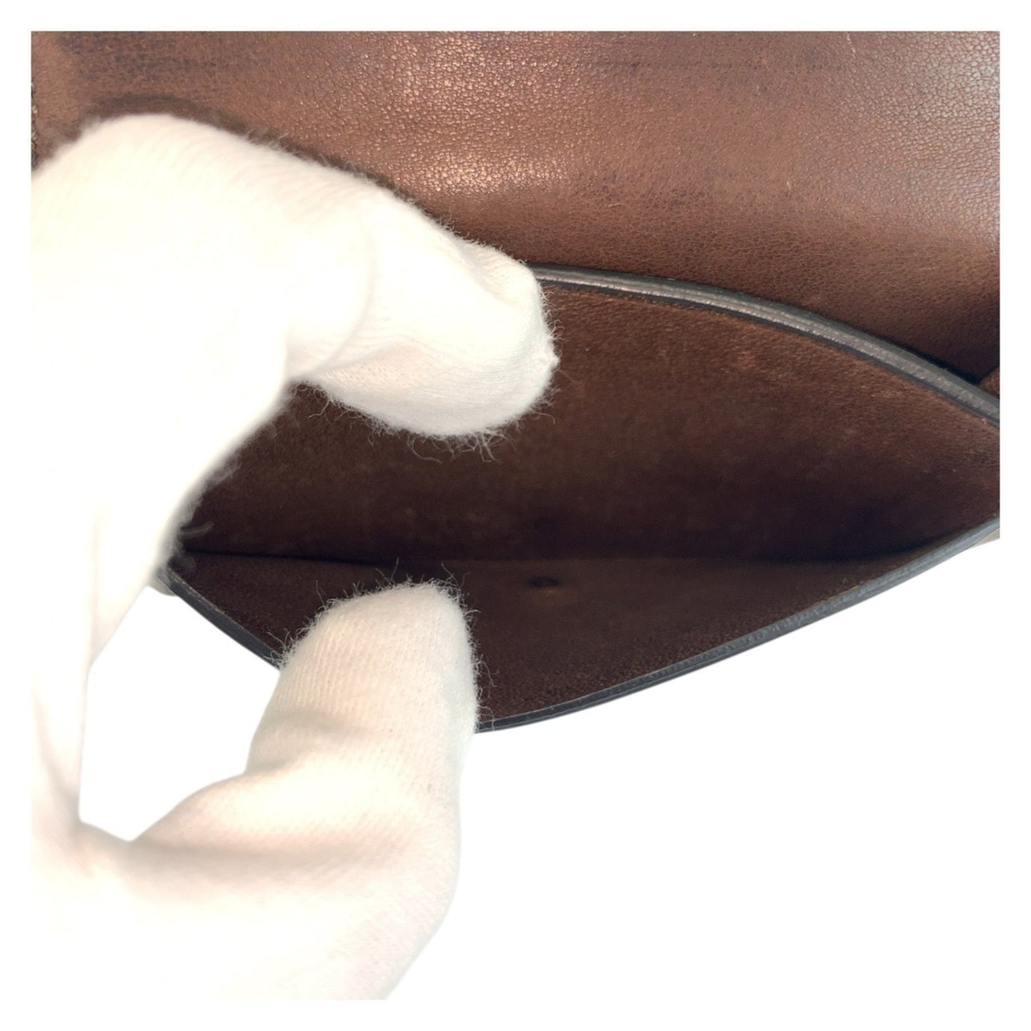 Loewe Anagram Brown Leather Card Case/Business Holder