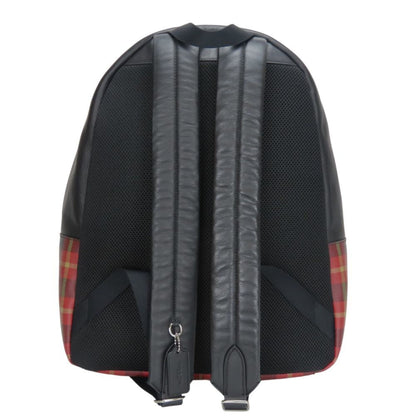 Coach Backpack/Daypack F55394 Leather Black Red Check
