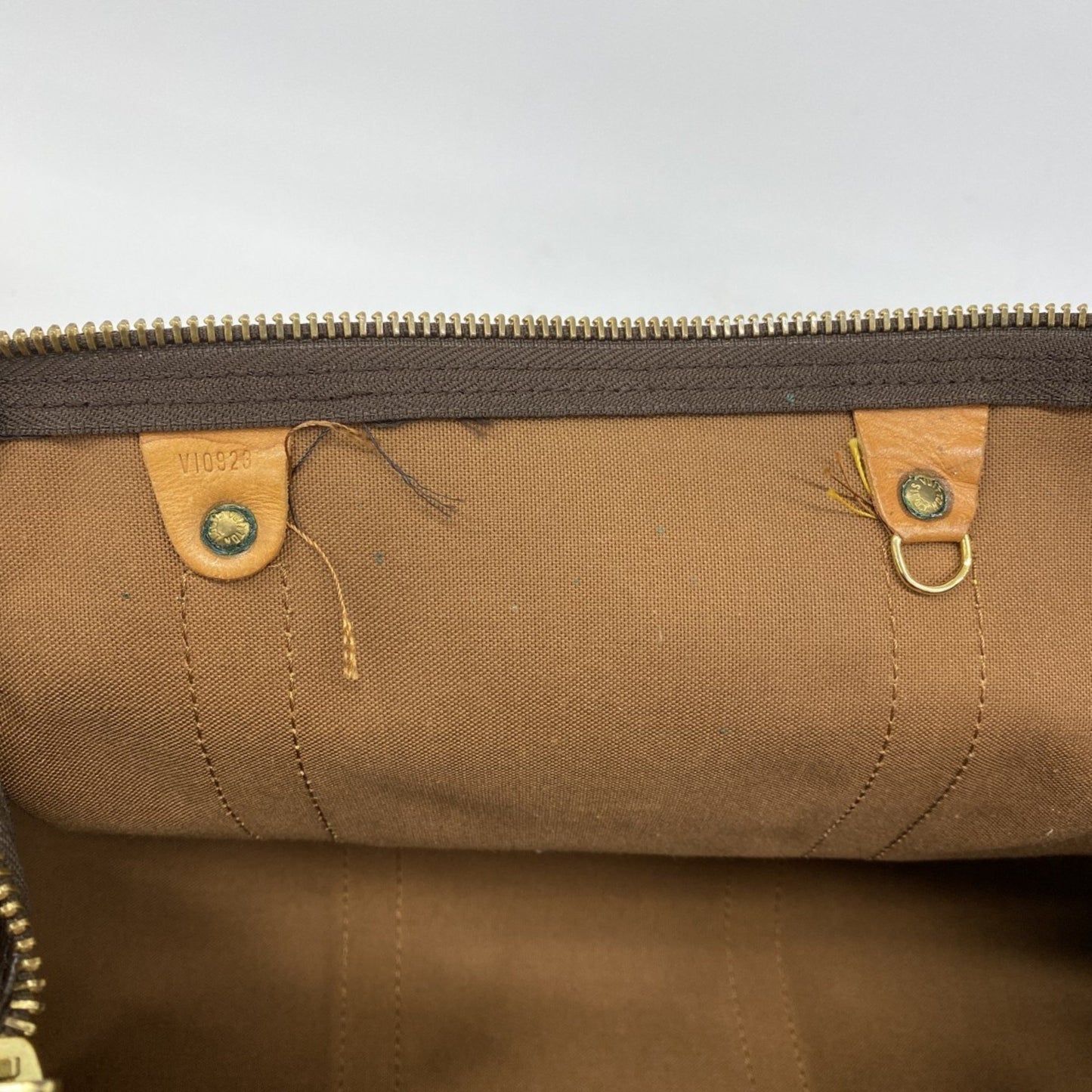 Louis Vuitton Monogram Keepall 55 Boston Bag M41424 Brown