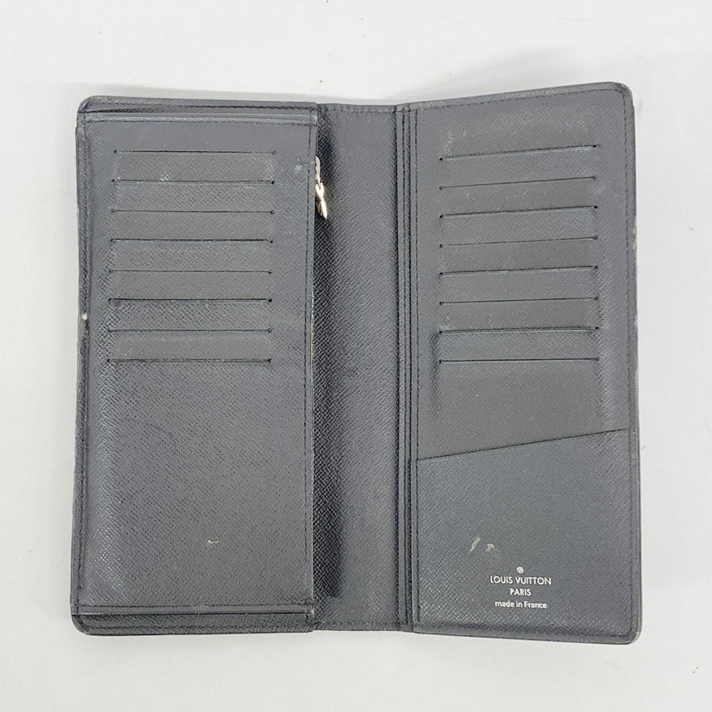 Louis Vuitton Taiga Portefeuille Brazza Long Wallet M30285 Noir