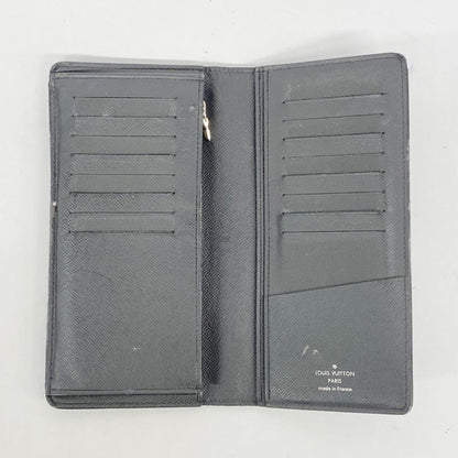 Louis Vuitton Taiga Portefeuille Brazza Long Wallet M30285 Noir