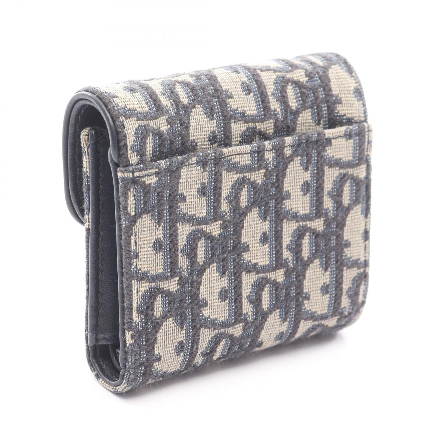 Christian Dior Dior Saddle Oblique Tri-Fold Wallet