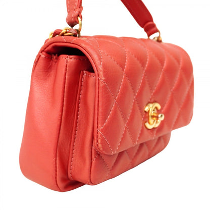 Chanel Matelasse Chain Leather Handbag