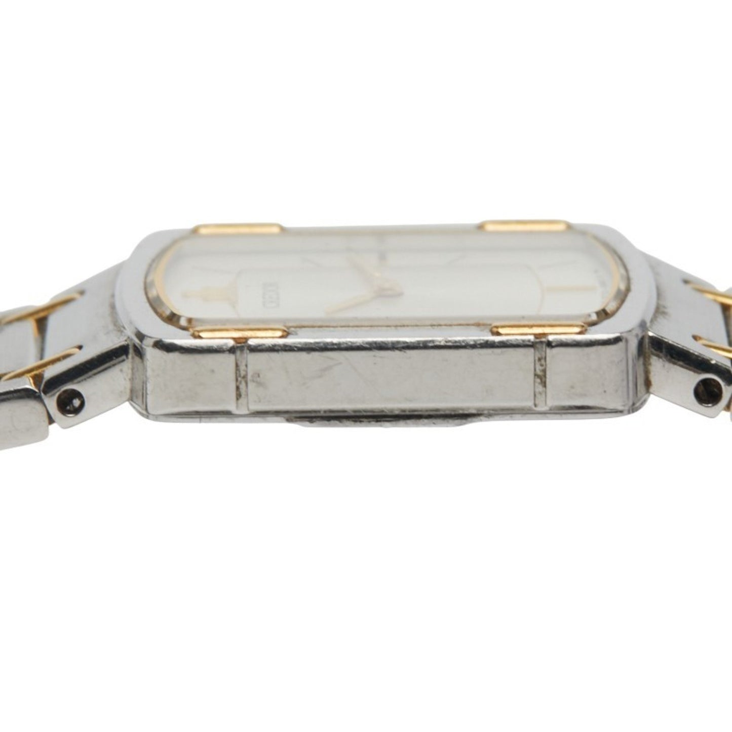 Seiko Credor Watch 2F70-5600 Quartz Silver Dial Stainless Steel Plated