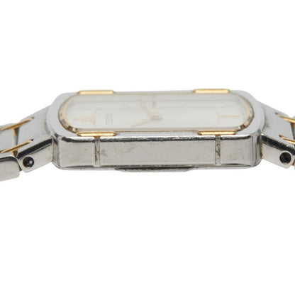 Seiko Credor Watch 2F70-5600 Quartz Silver Dial Stainless Steel Plated