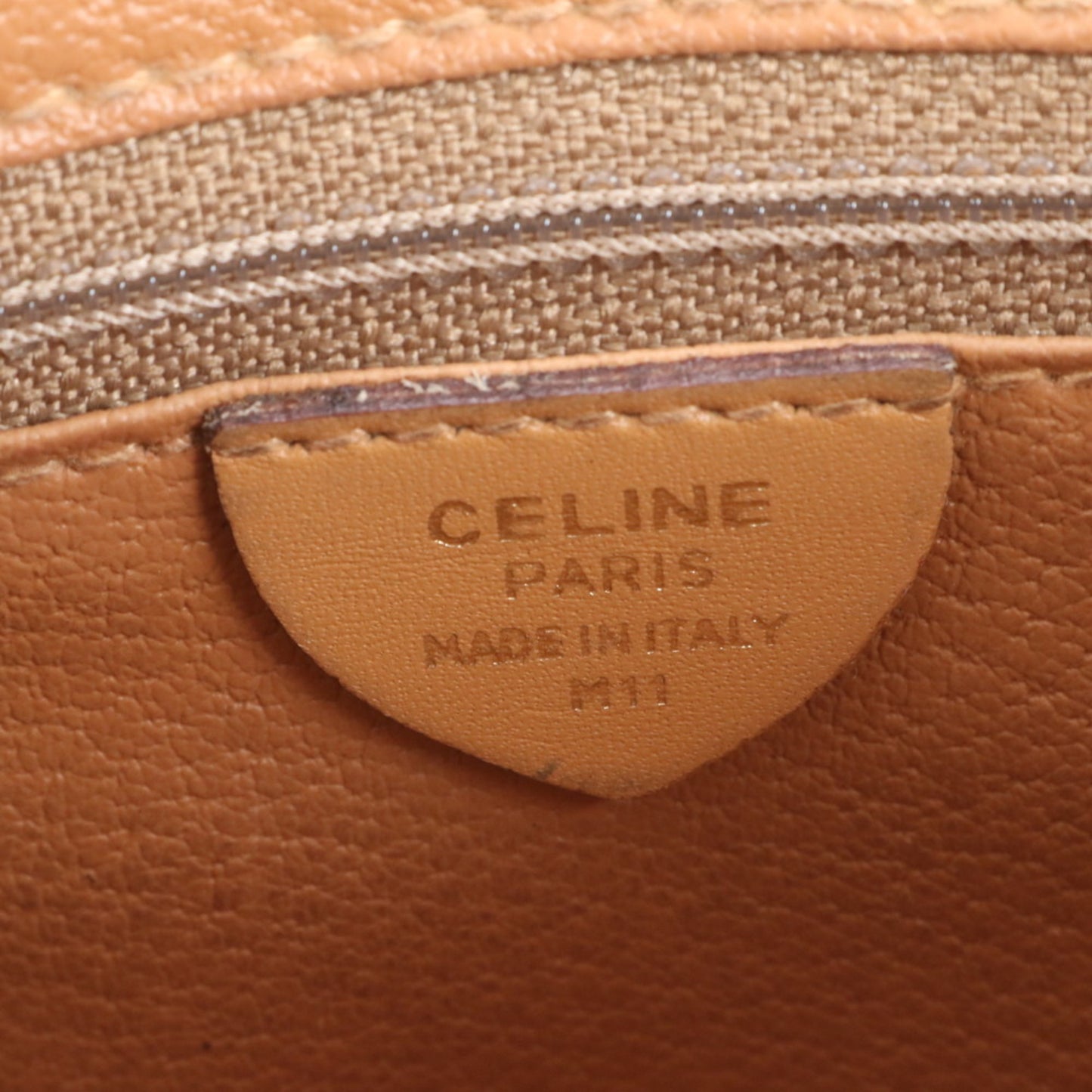 Celine Macadam Leather Shoulder Bag