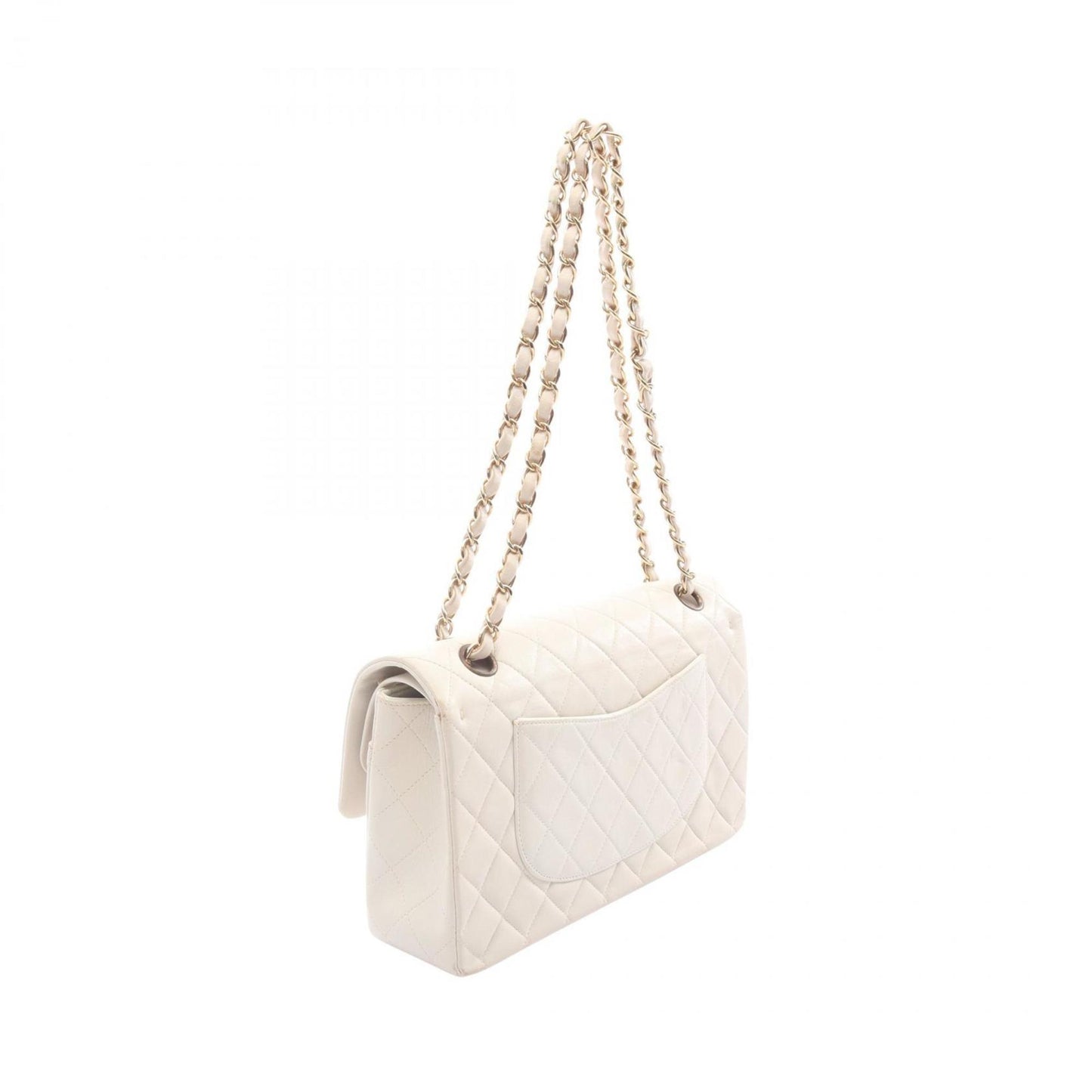 Chanel Matelasse Double Flap Shoulder Bag In Lambskin Leather