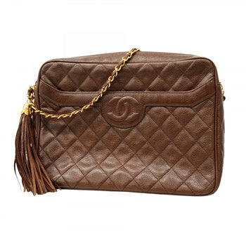 Chanel Shoulder Bag With Matelasse Chain Bag