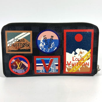 Louis Vuitton N60153 Damier Graphite Zippy Organizer Nm Long Wallet With Lv Alps Patch