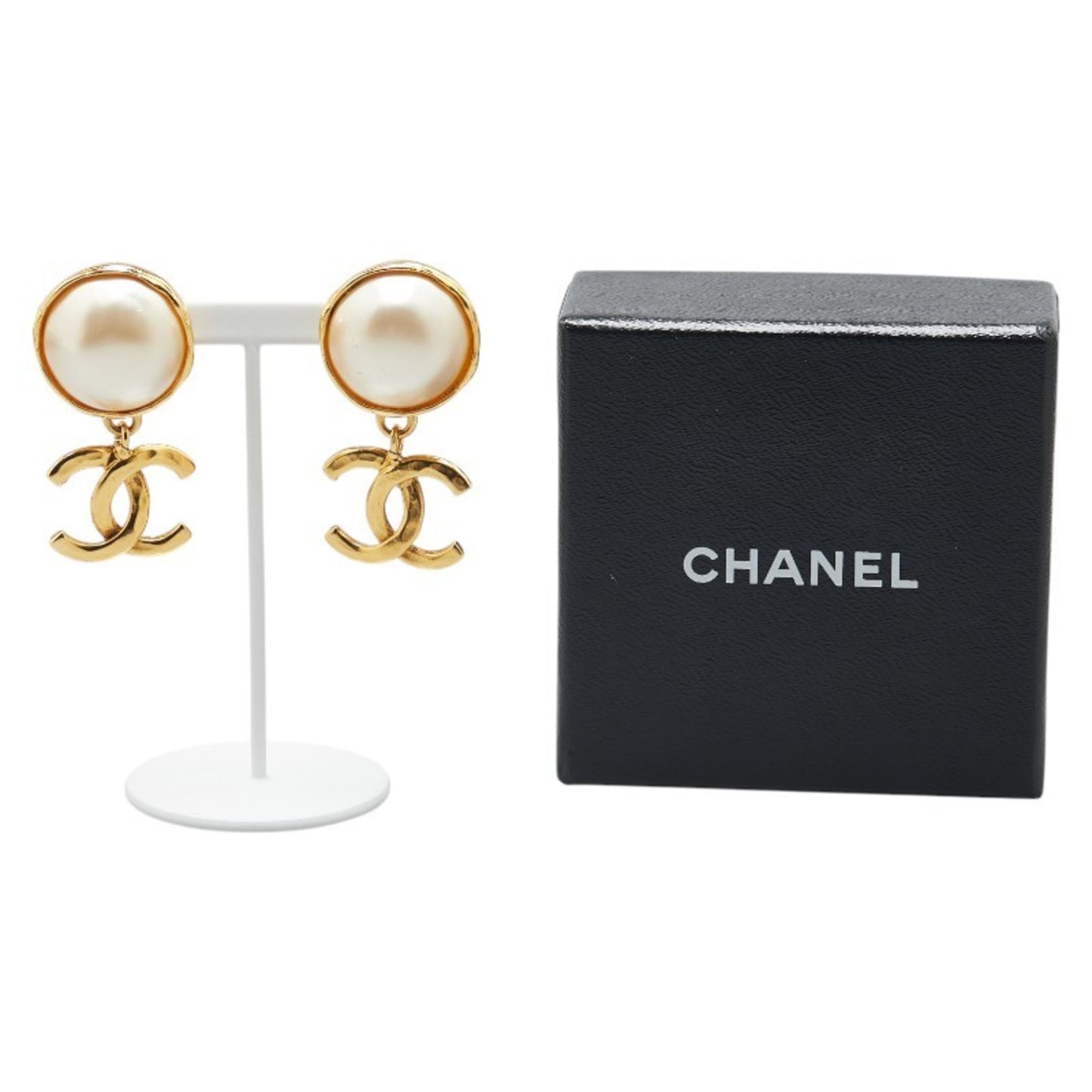 Vintage Chanel Coco Mark Swing Earrings