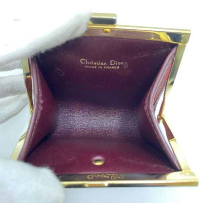 Christian Dior Wallet Ec-23600 Bordeaux Trotter Jacquard Canvas