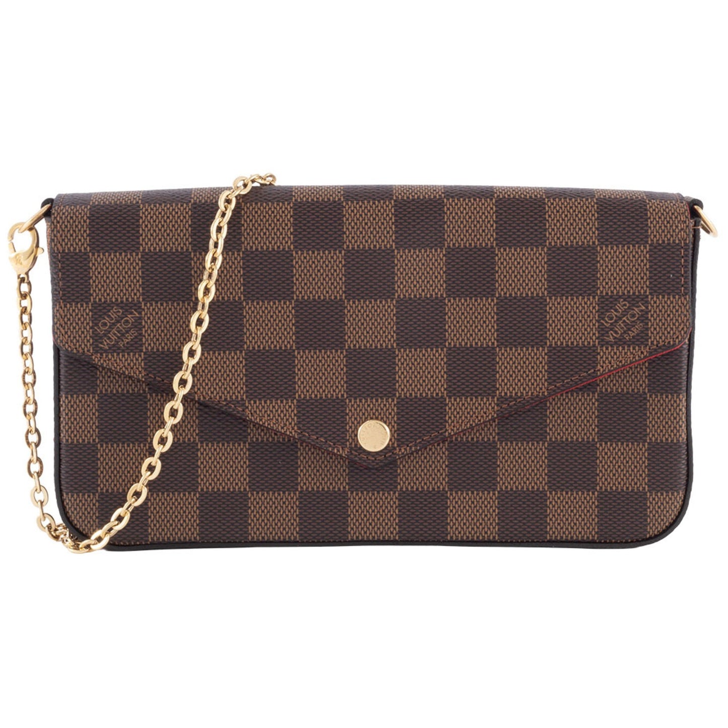 Louis Vuitton Pochette Felicie Shoulder Bag N63032 Damier Ebene Canvas