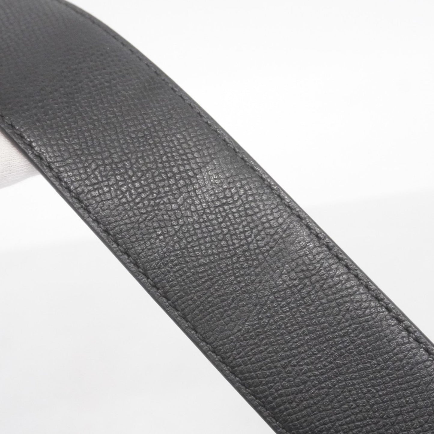 Louis Vuitton Monogram Eclipse Lv Initial Belt 40Mm Reversible M0157T Black/Gray