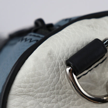 Louis Vuitton Monogram Porochon Shoulder Bag M59927 Taurillon Leather Gray X Yellow White Silver