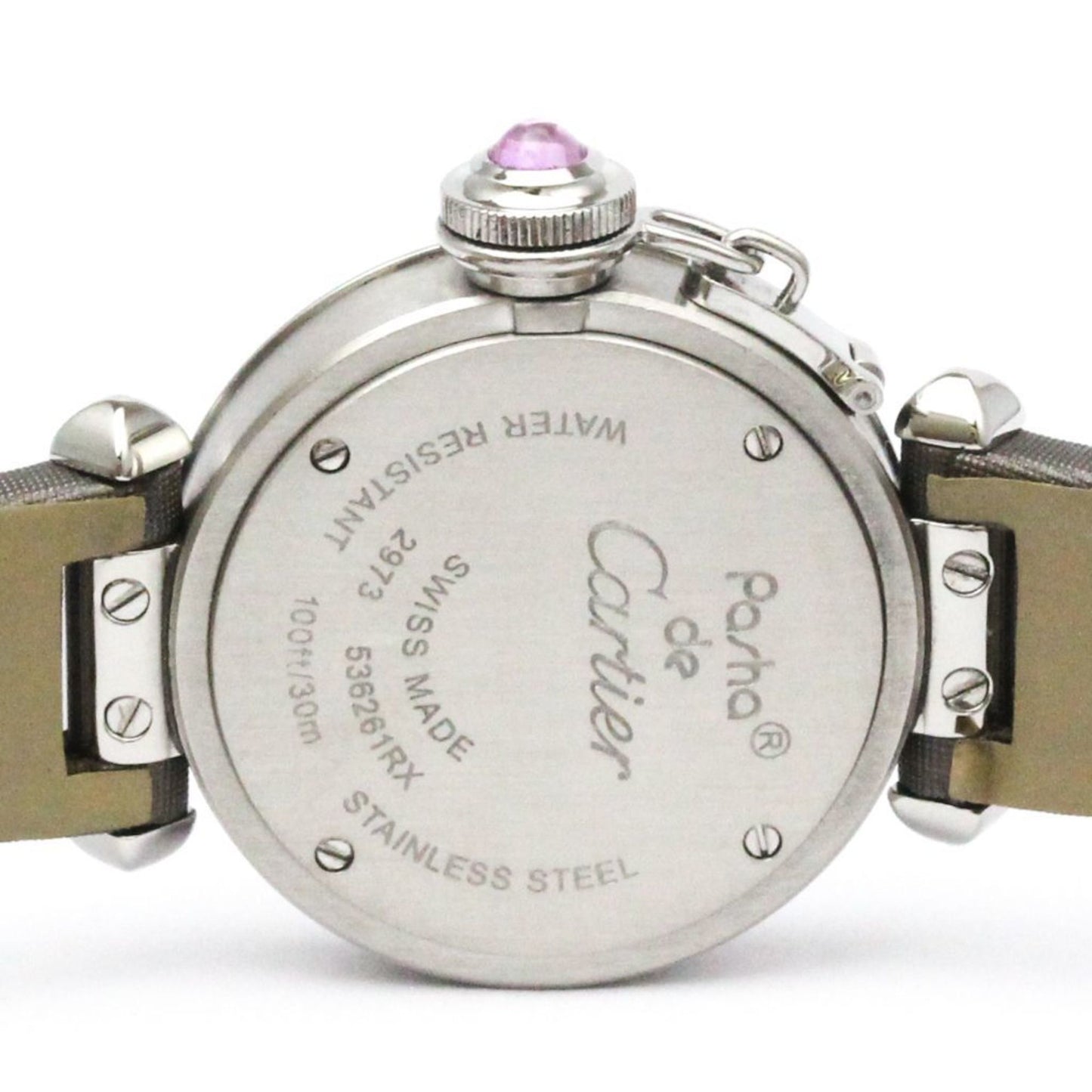 Cartier Miss Pasha Steel Leather Quartz