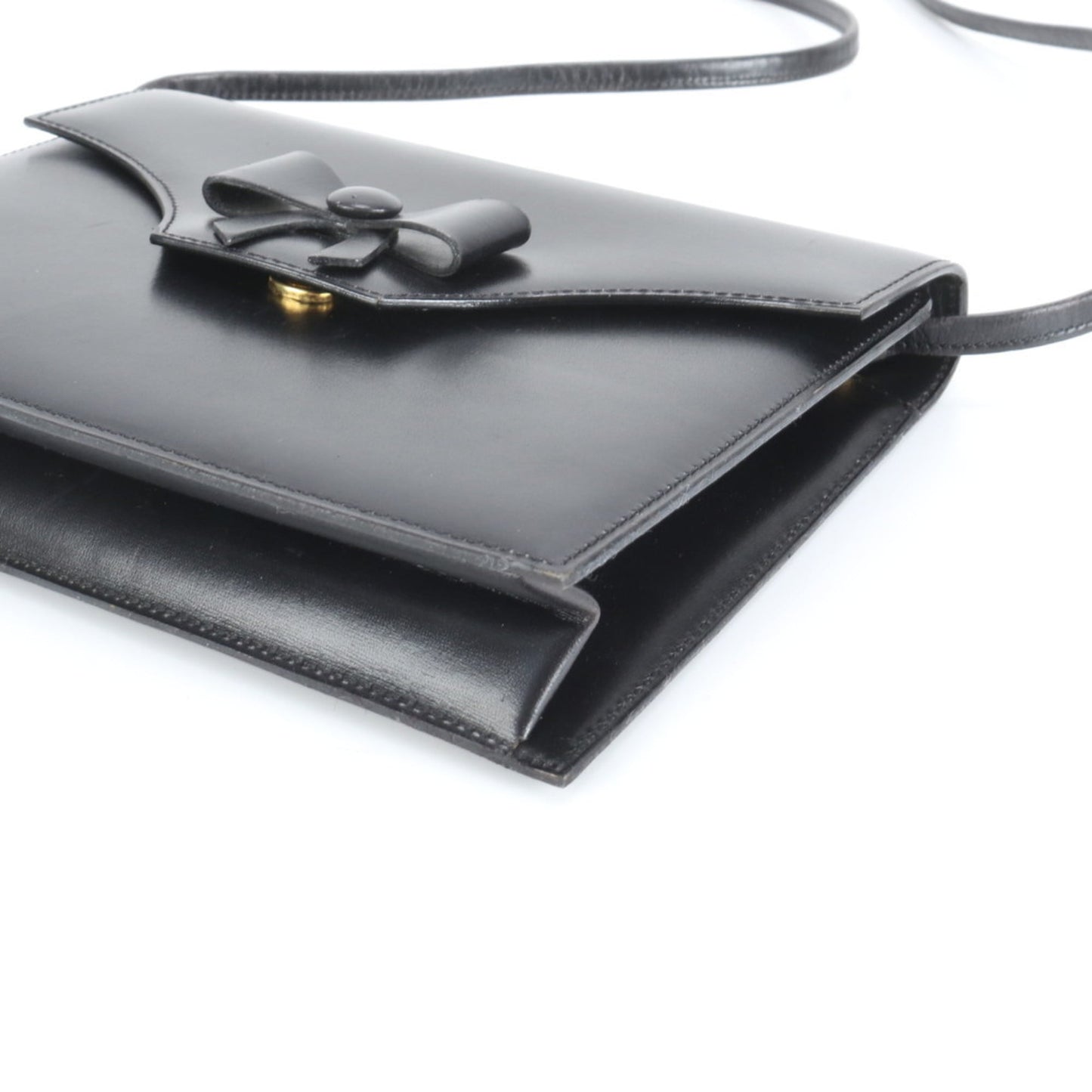 Christian Dior Ribbon Leather Shoulder Bag Crossbody