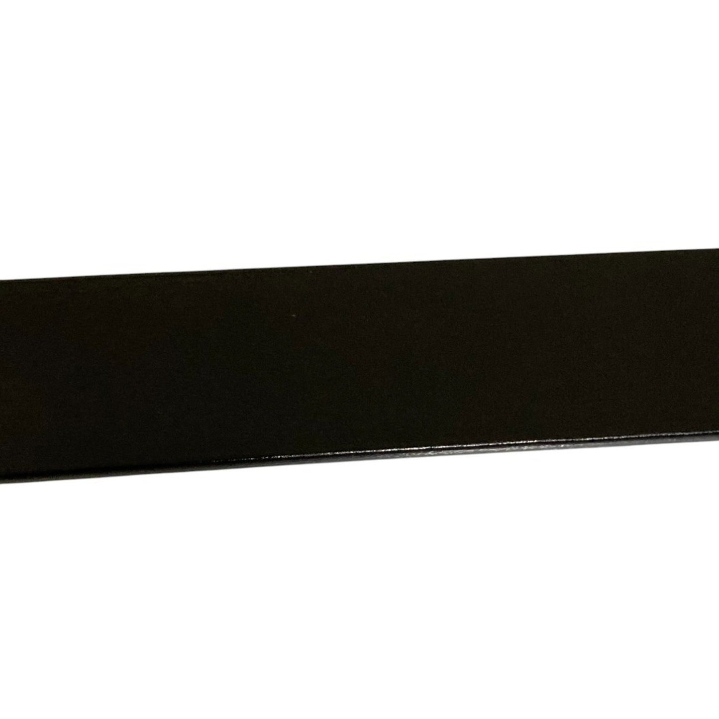 Gucci Silver Buckle Leather Belt