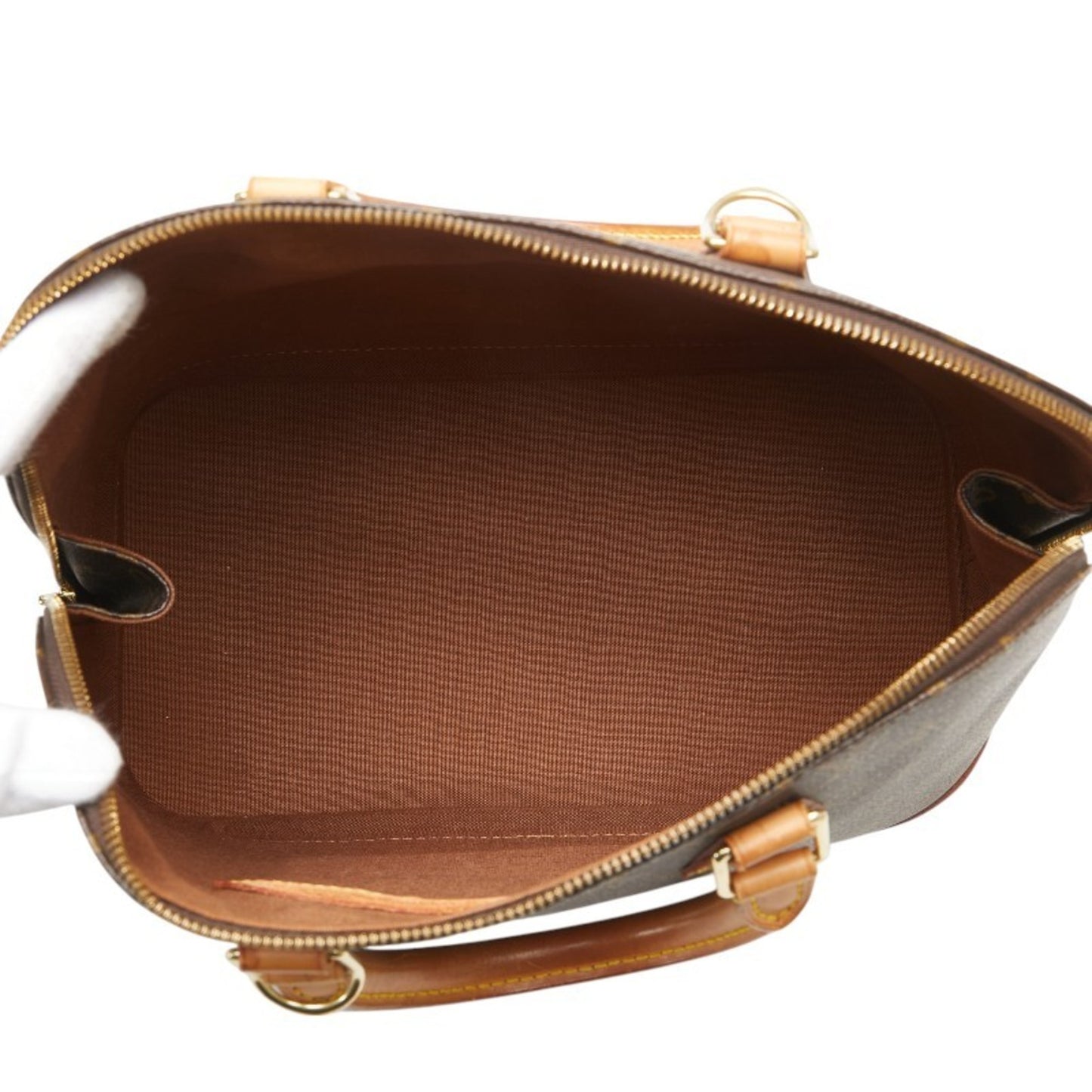 Louis Vuitton Monogram Alma Pm Handbag M51130 Brown Leather