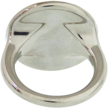 Hermes Collier De Chien Metal Silver Scarf Ring 0076 Hermes