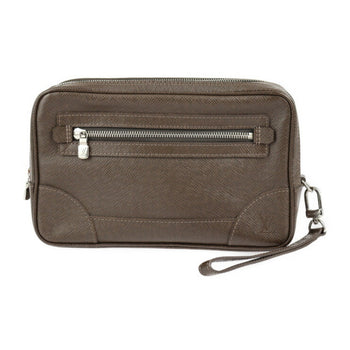 Louis Vuitton Louis Vuitton Pavel Second Bag M31148 Taiga Grizzly Silver Hardware Wristlet Clutch