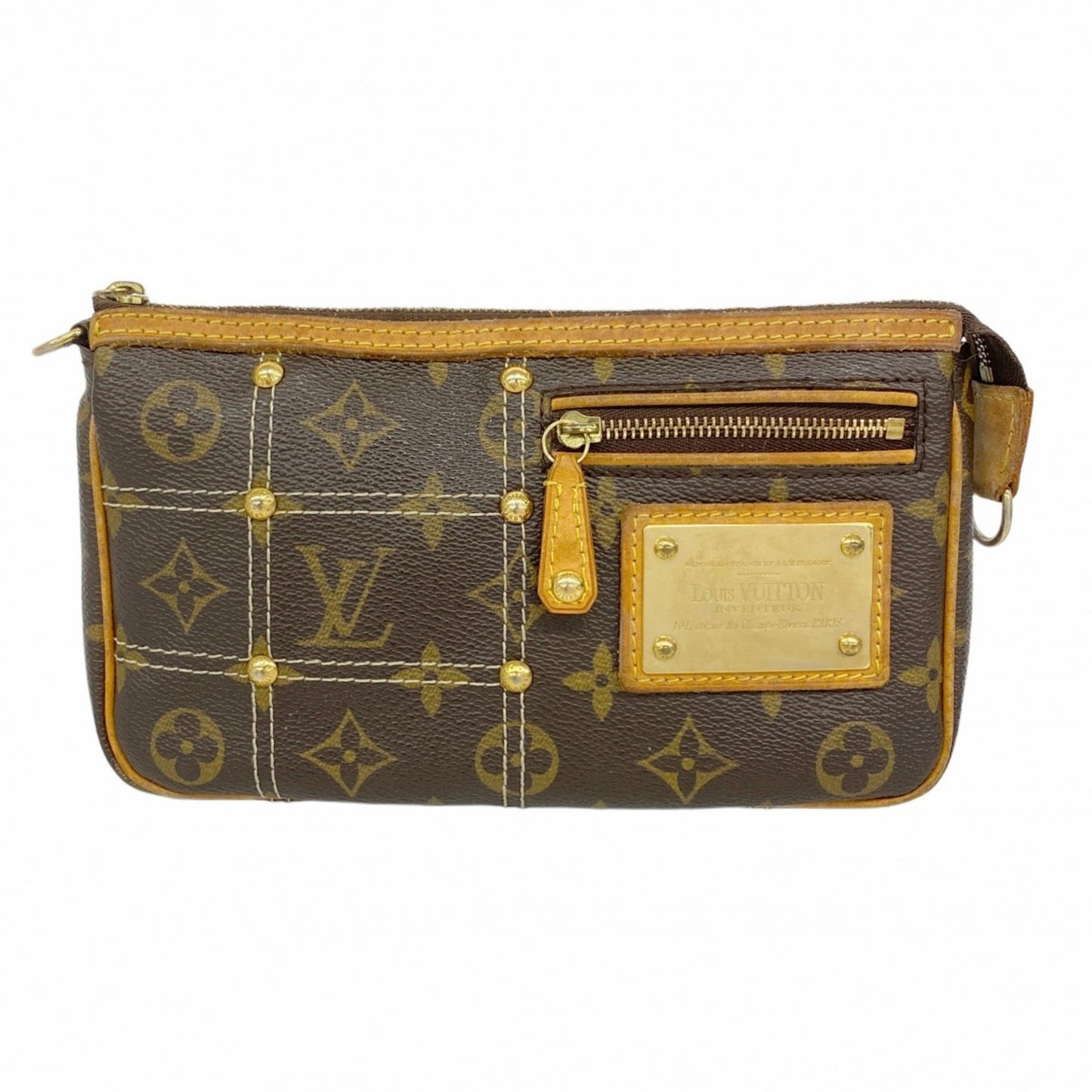 Louis Vuitton Monogram Rivet Pouch Accessoires M40141 Brown