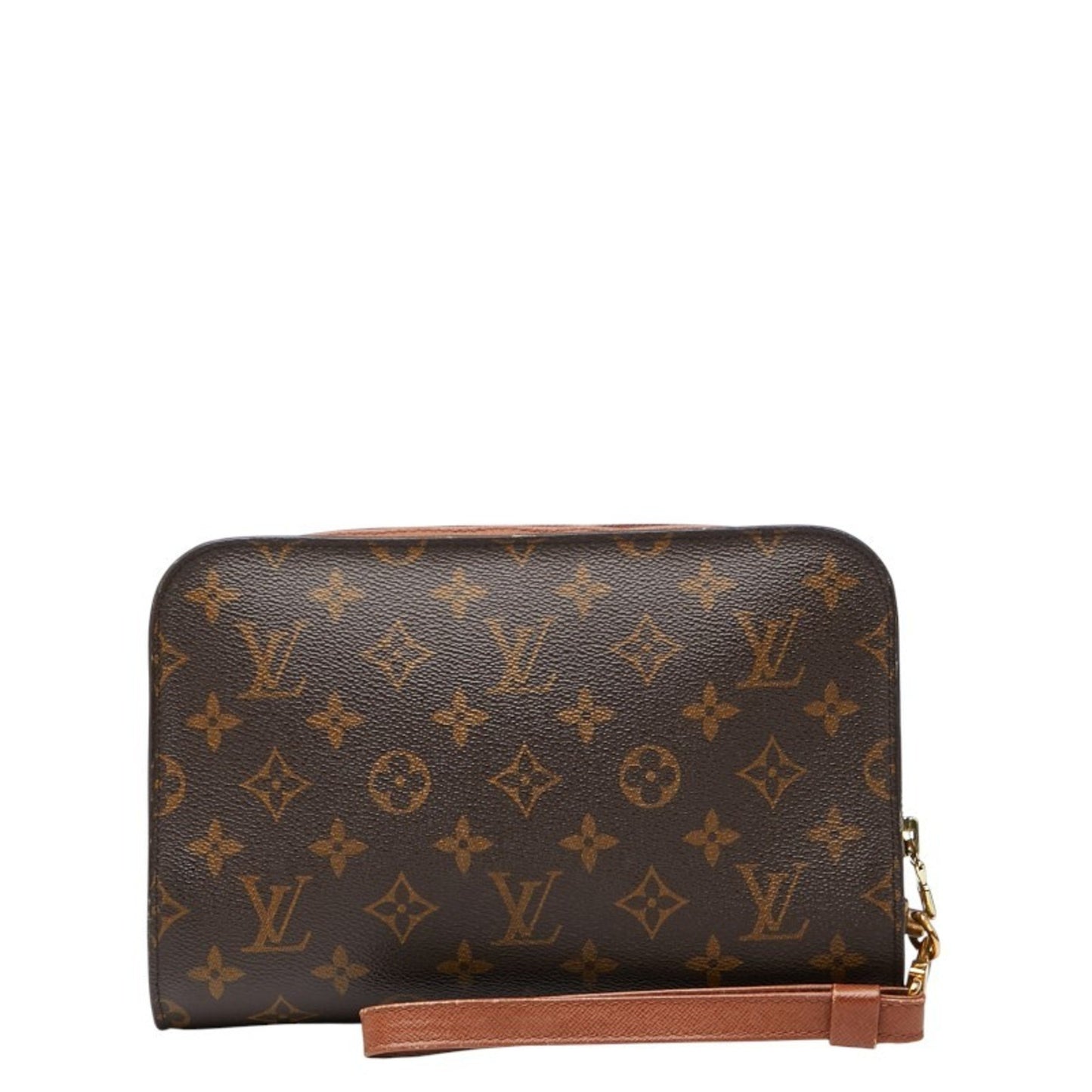 Louis Vuitton Monogram Orsay Clutch Bag/Second Bag M51790 Brown Leather