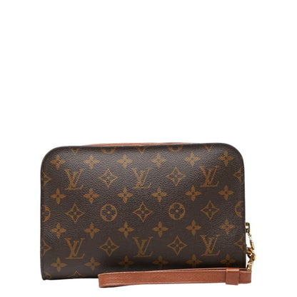 Louis Vuitton Monogram Orsay Clutch Bag/Second Bag M51790 Brown Leather