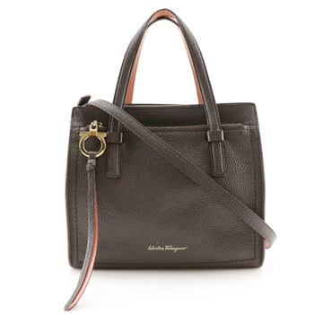 Salvatore Ferragamo Amy Handbag Shoulder Bag Ee21-F478 Calfskin/Pink 2Way