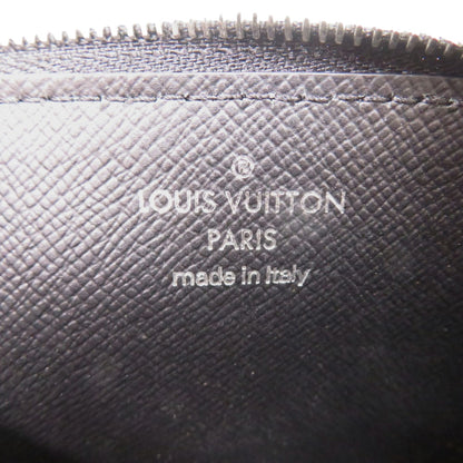 Like New Louis Vuitton Taiga Coin Card Holder In Black