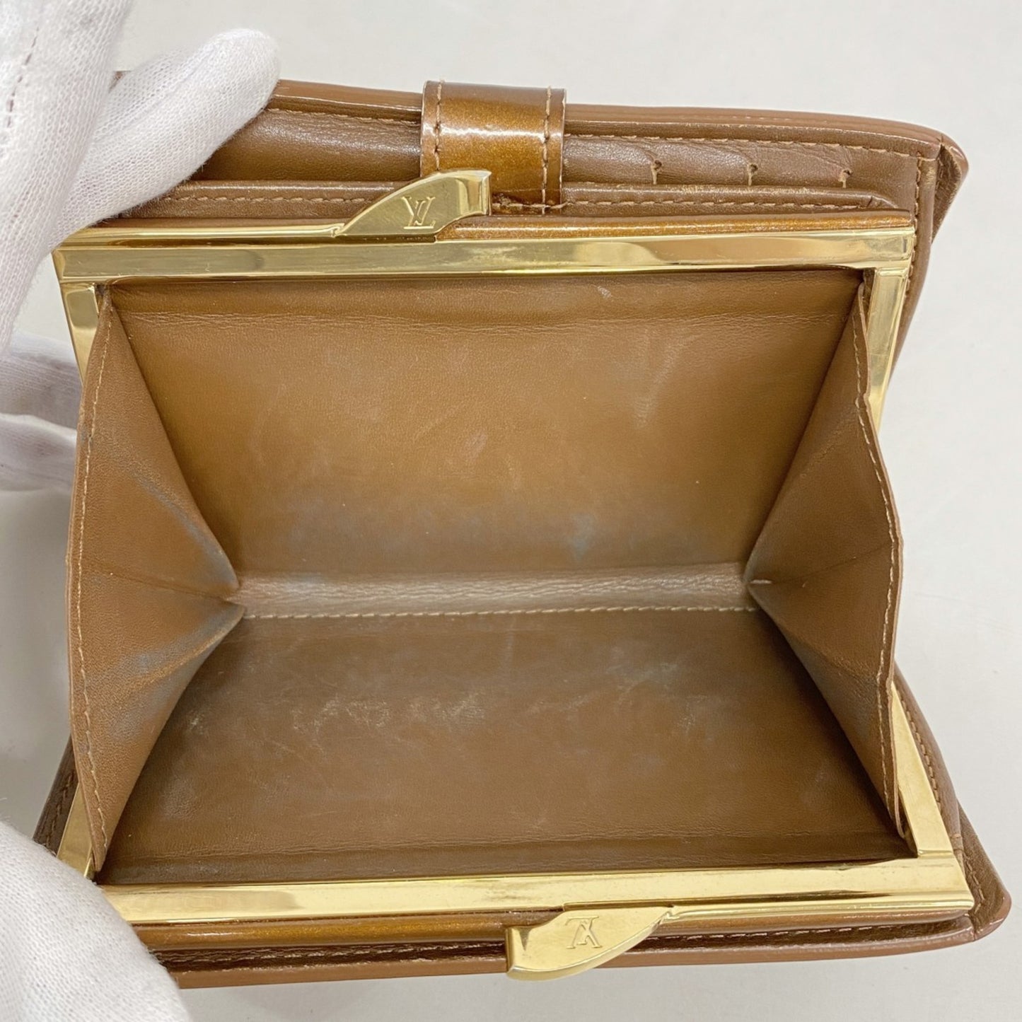 Louis Vuitton Vernis Porte Monnaie Bi-Fold Wallet M91209 Bronze