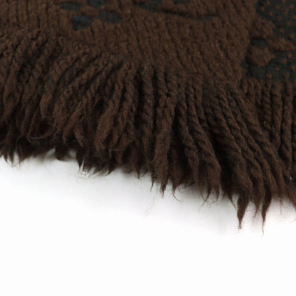 Louis Vuitton 413287 Echarpe Logomania Silk Blend Monogram Fringed Scarf